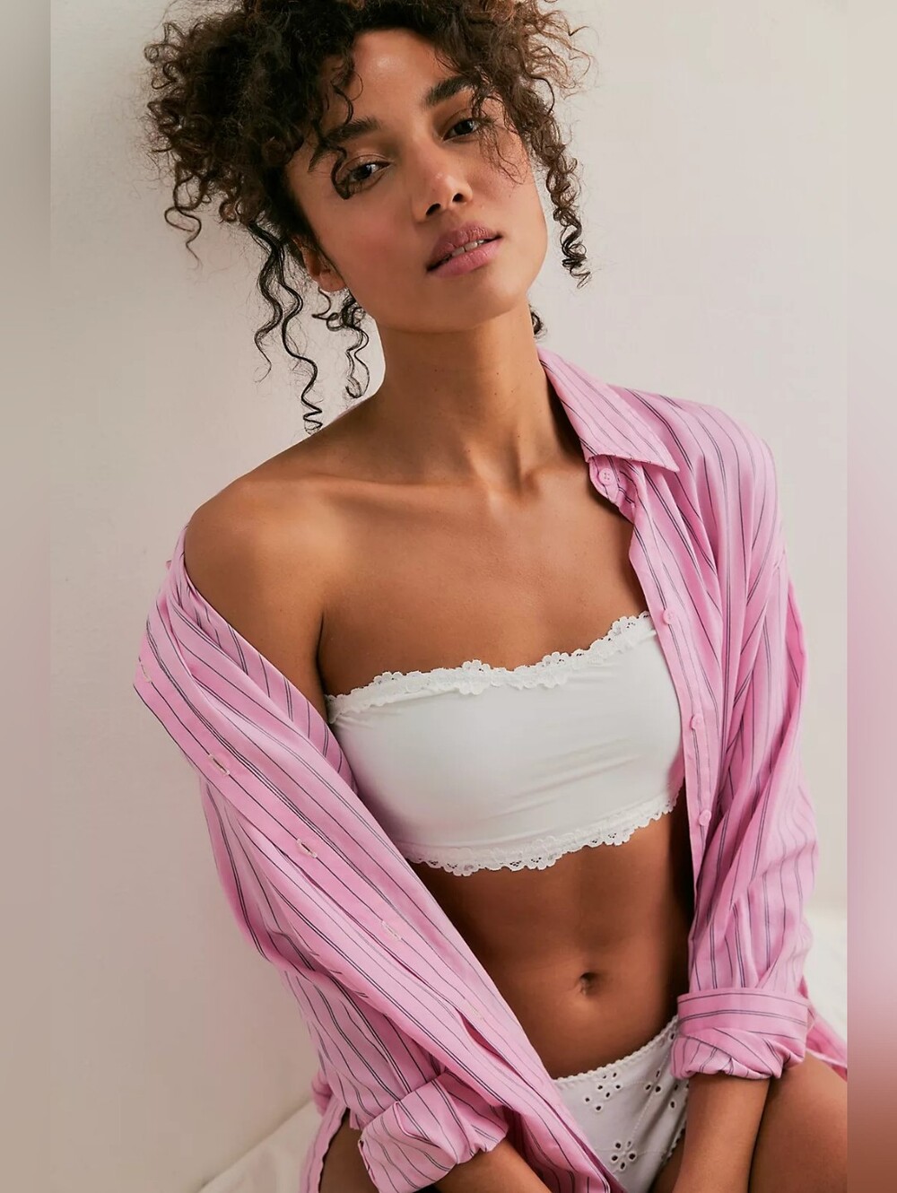 FREE PEOPLE Charlie Lace Microfiber Bandeau NWT